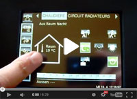 Chaudi&egrave;re pellet r&eacute;gulation tactile